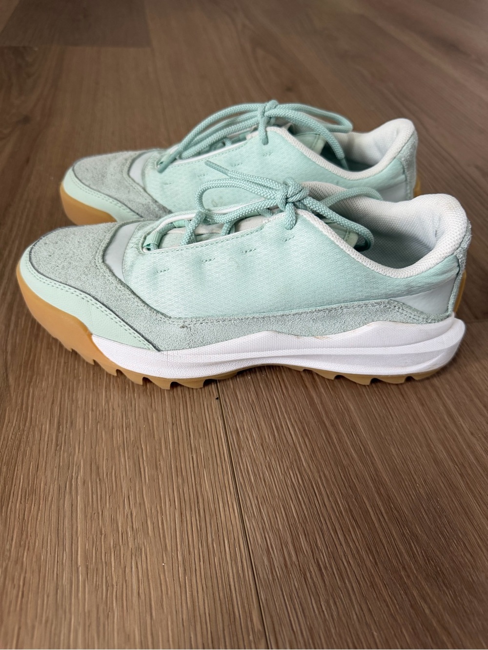 SOREL Kinetic Impact Y-Strap High Sneaker Seafoam Green Mint Gum Sole Women 8